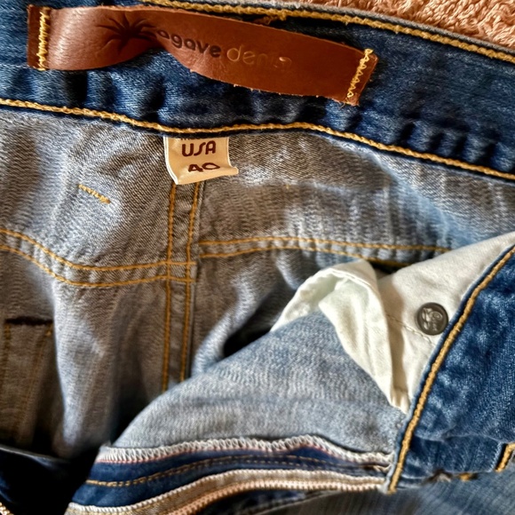 Agave Denim Men's Jeans Distressed Made in USA - Picture 4 of 7